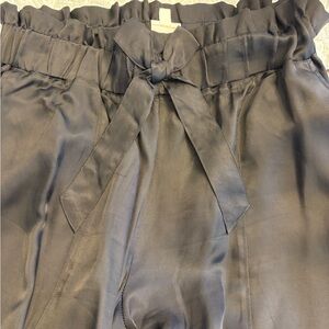 cinq a sept Black Satin Joggers